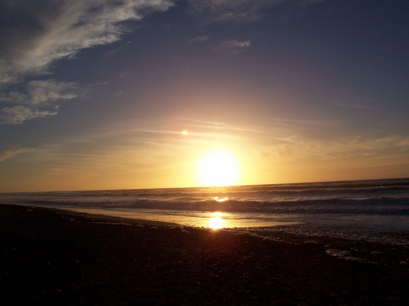 Sunset on the beach