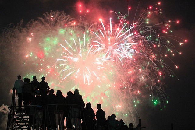 Photo of fireworks display in Wellington